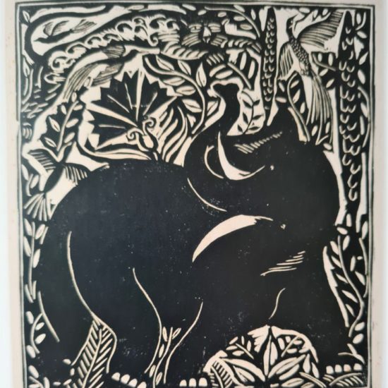 L’éléphant Le bestiaire ou Cortège d’Orphée d’Apollinaire, 1910 Xylographie sur papier