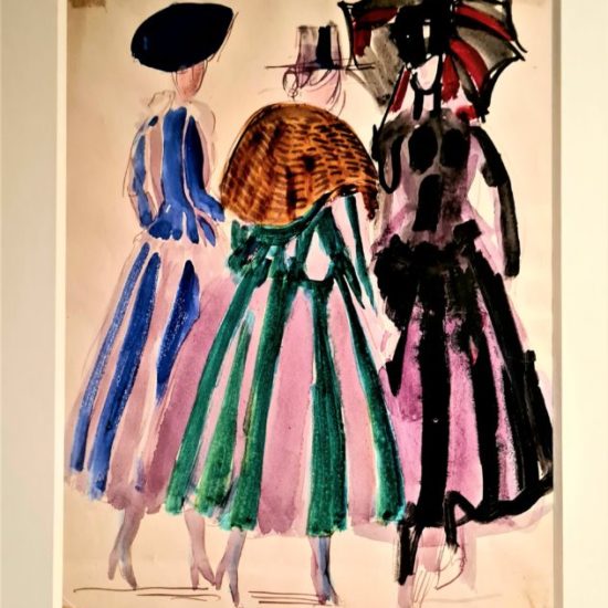 Robes de la maison Poiret, 1920 Gouache sur papier